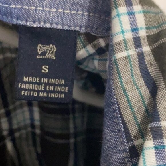 Scotch & Soda • Plaid Button Down Shirt Size Small - Picture 4 of 5